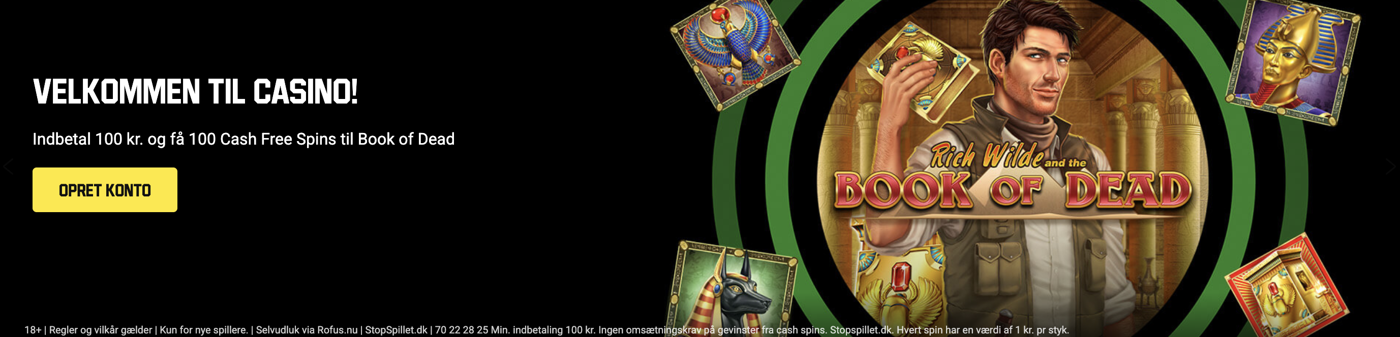 Unibet Casino – 100 Free Spins til Book of Dead
